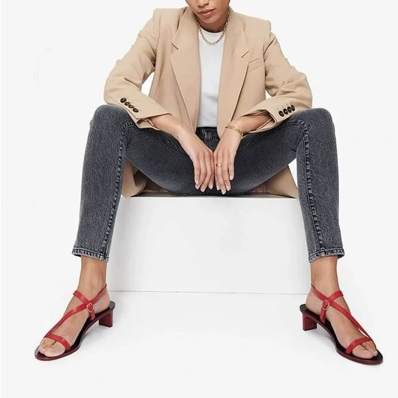 ANINE BING Remi strappy sandal in red - Picture 3 of 13